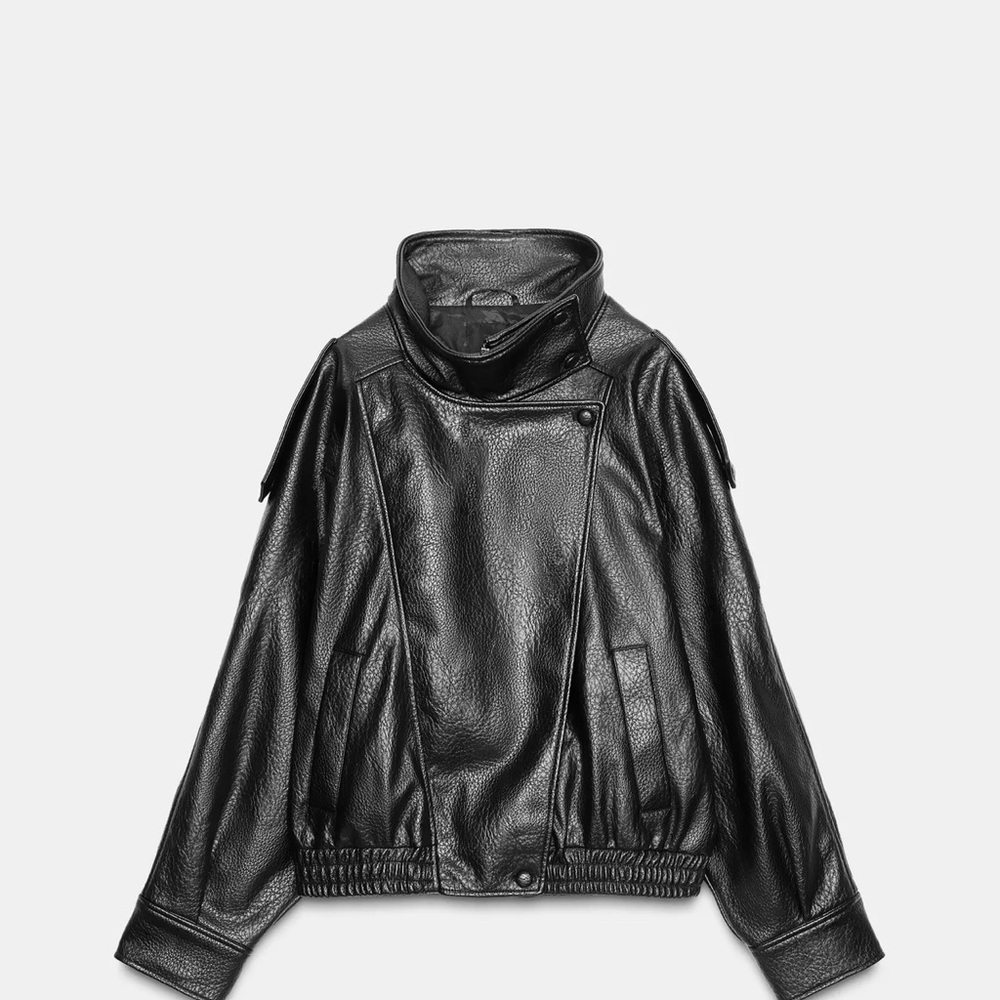 Zara faux leather jacket